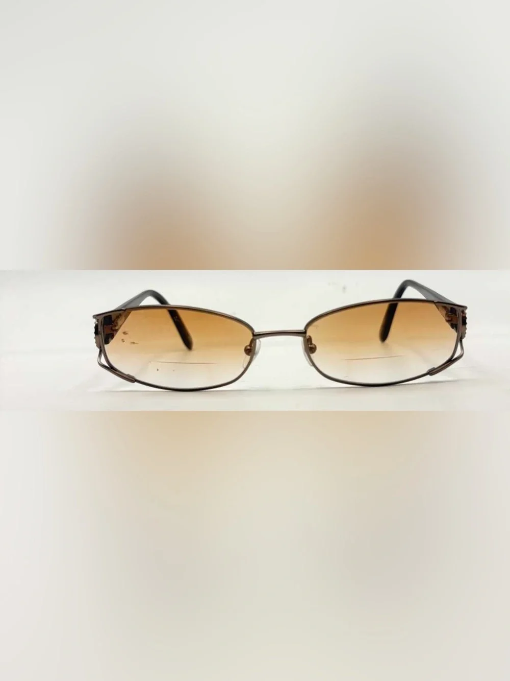 Splendor SP807 Brown Oval Metal Sunglasses Frames Only